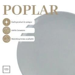 OTIX Dinerborden Bordenset 12 Persoons Grijs 26cm Aardewerk POPLAR 15 OTIX Dinerborden Bordenset 12 Persoons Grijs 26cm Aardewerk POPLAR -Luxe Servieswinkel 67619d8cac8144c8baa9548386a02d38
