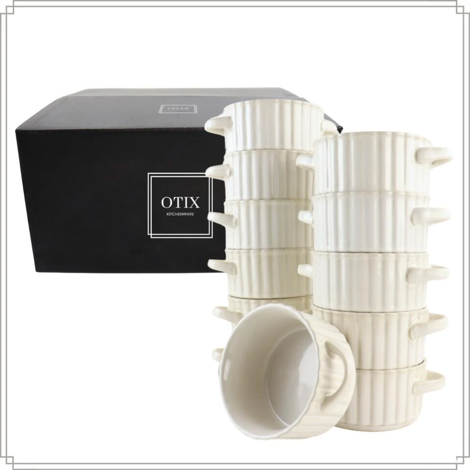 OTIX Soepkommen Met Oor Set Van 12 Stuks Soeptassen Wit Keramiek SOLIS 7 OTIX Soepkommen Met Oor Set Van 12 Stuks Soeptassen Wit Keramiek SOLIS - Afbeelding 7