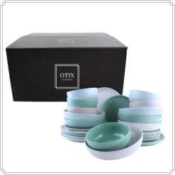 OTIX Serviesset 24 Stuks Aurora - Multikleur -Luxe Servieswinkel 6f58be3cc9dc47088cda0bc2f76029c9