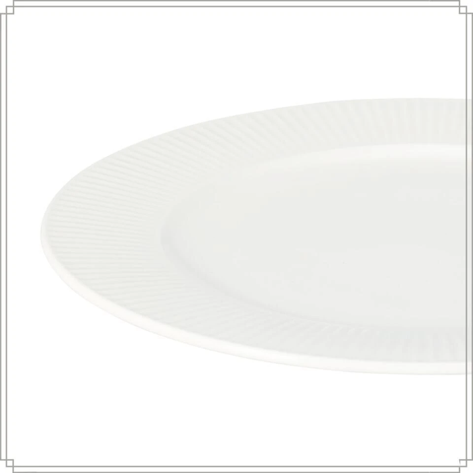 OTIX Dinerborden Bordenset 6 Persoons 27cm Wit Porselein LUNA 6 OTIX Dinerborden Bordenset 6 Persoons 27cm Wit Porselein LUNA - Afbeelding 6