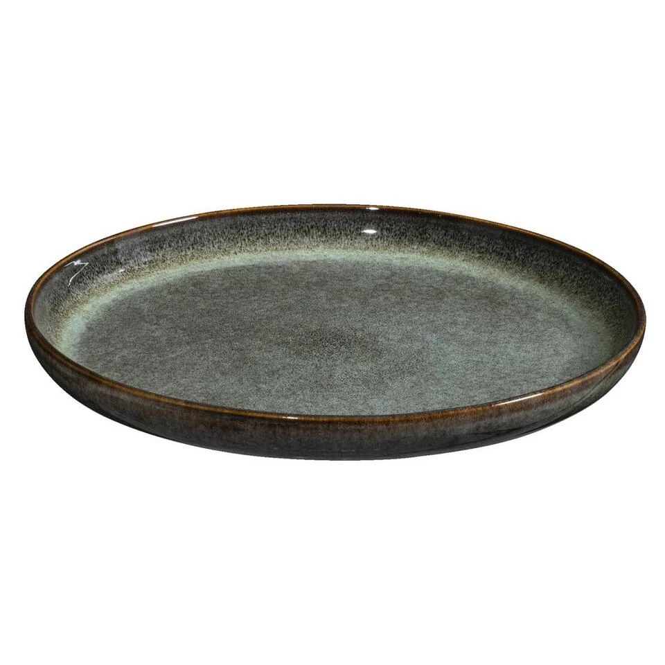 Dinerbord Emma - Groen - Stoneware - Ø27 Cm 1 Dinerbord Emma - Groen - Stoneware - Ø27 Cm