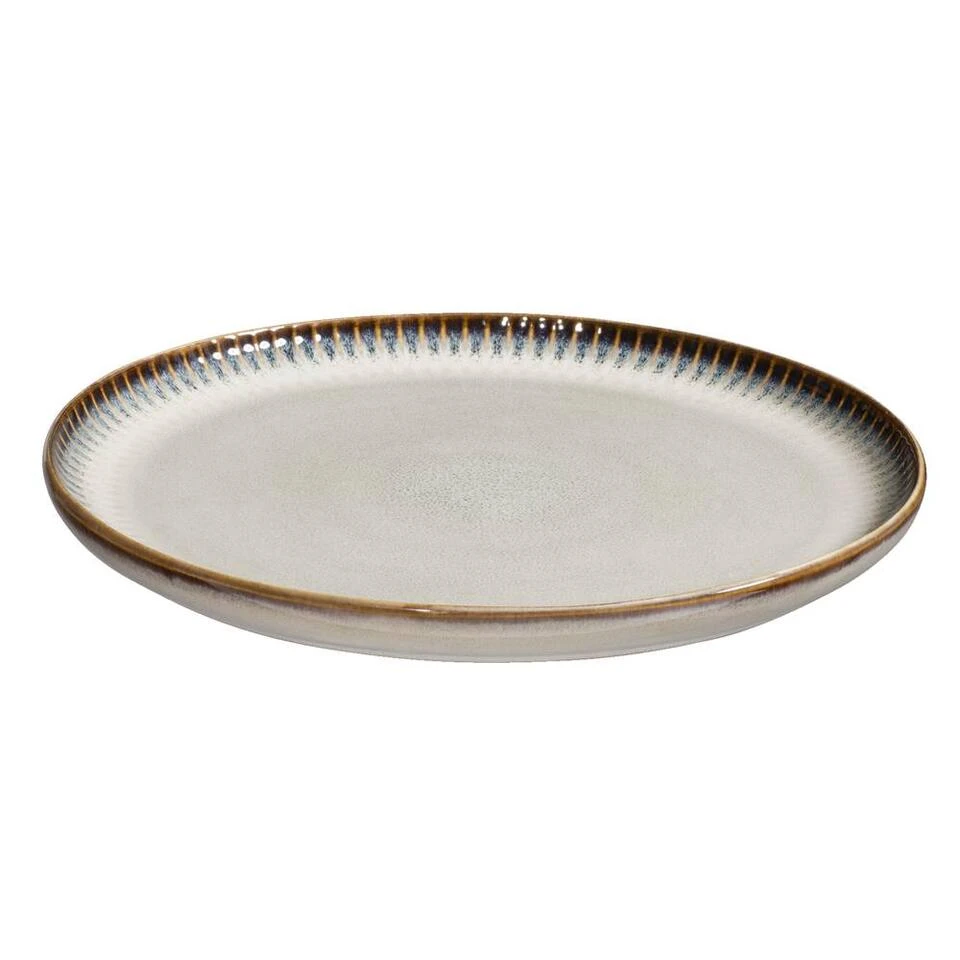 Ontbijtbord Camille - Beige - Stoneware - Ø22 Cm 1 Ontbijtbord Camille - Beige - Stoneware - Ø22 Cm