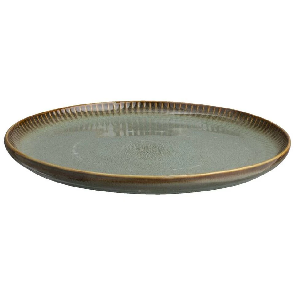 Dinerbord Camille - Groen - Stoneware - Ø25,5 Cm 1 Dinerbord Camille - Groen - Stoneware - Ø25,5 Cm