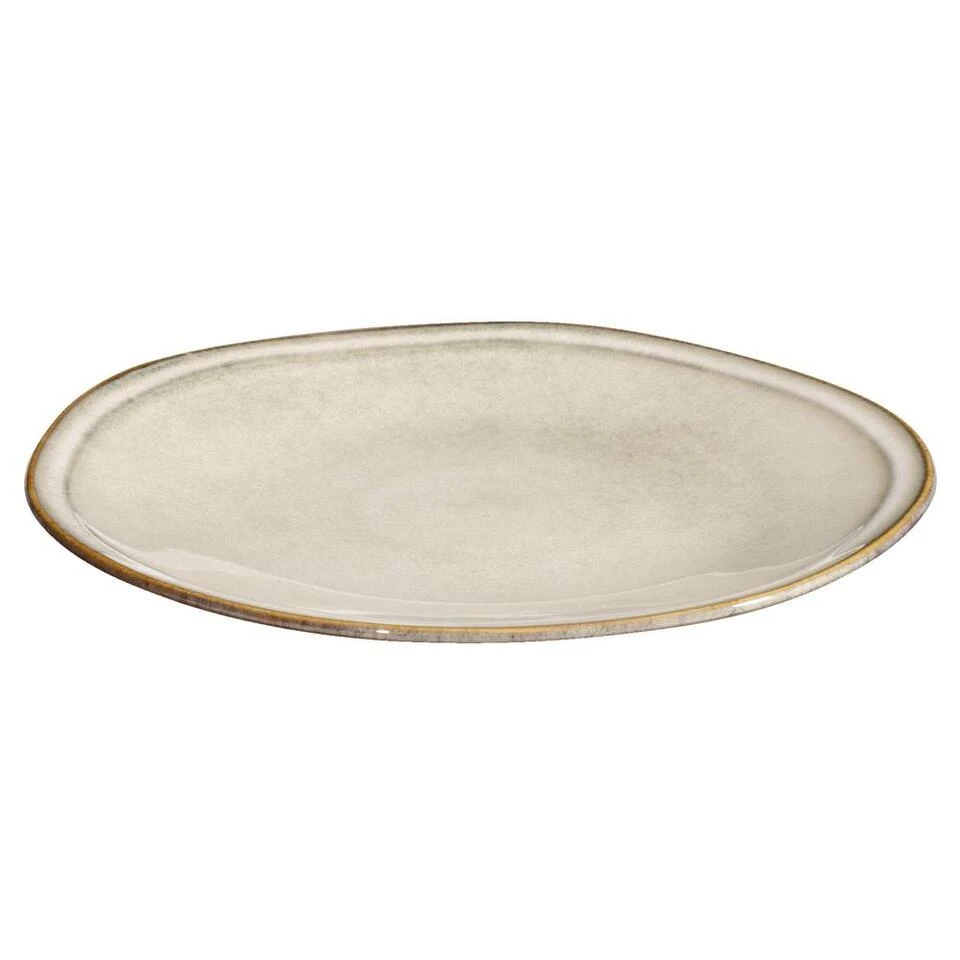 Dinerbord Anna - Beige - Stoneware - Ø27 Cm 1 Dinerbord Anna - Beige - Stoneware - Ø27 Cm