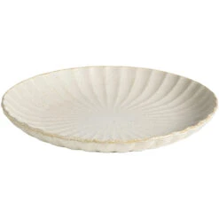 Dinerbord Flora Off-white Stoneware - Ø27,5cm