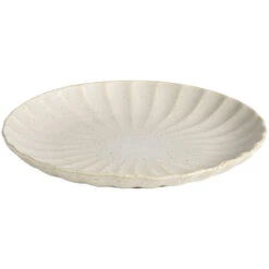 Ontbijtbord Flora Off-white Stoneware - Ø21,5 Cm