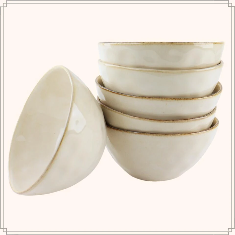 OTIX Soepkommen 6 Persoons Beige 620ml Keramiek 2 OTIX Soepkommen 6 Persoons Beige 620ml Keramiek - Afbeelding 2