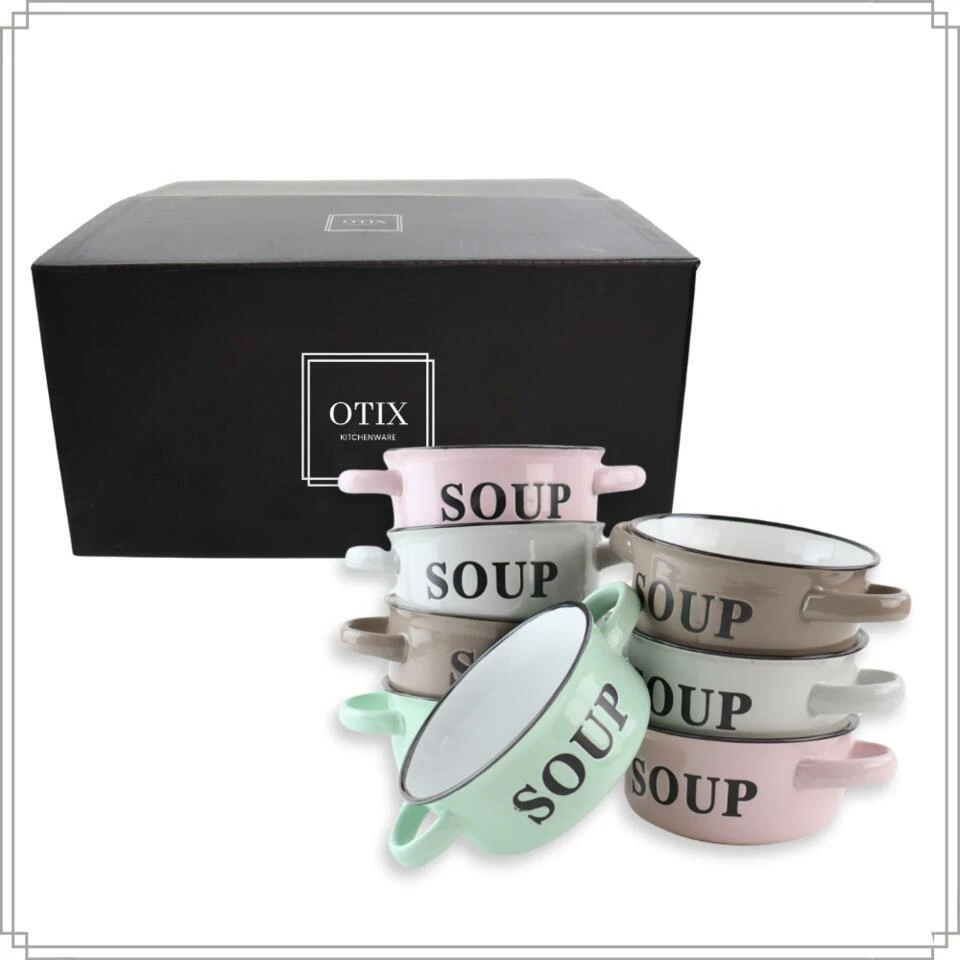 OTIX Soepkommen Met Oor Set Van 8 Schaaltjes 500ml Diverse Kleuren 9 OTIX Soepkommen Met Oor Set Van 8 Schaaltjes 500ml Diverse Kleuren - Afbeelding 9