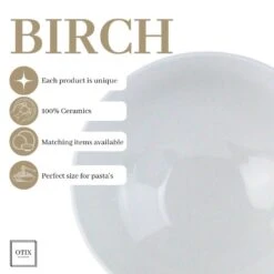 OTIX Pastaborden Bordenset 12 Persoons 20 Cm Porselein BIRCH 16 OTIX Pastaborden Bordenset 12 Persoons 20 Cm Porselein BIRCH -Luxe Servieswinkel 744ec652566040bda6e491f84dbffbb9