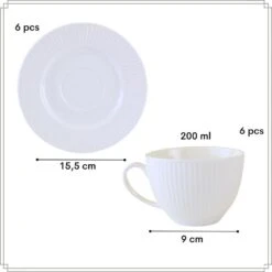 OTIX Serviesset 14-delig Koffiekopjes Met Oor En Schotel Mek En Sui... -Luxe Servieswinkel 77e008c7b2604cdba52b1aaf4555295b