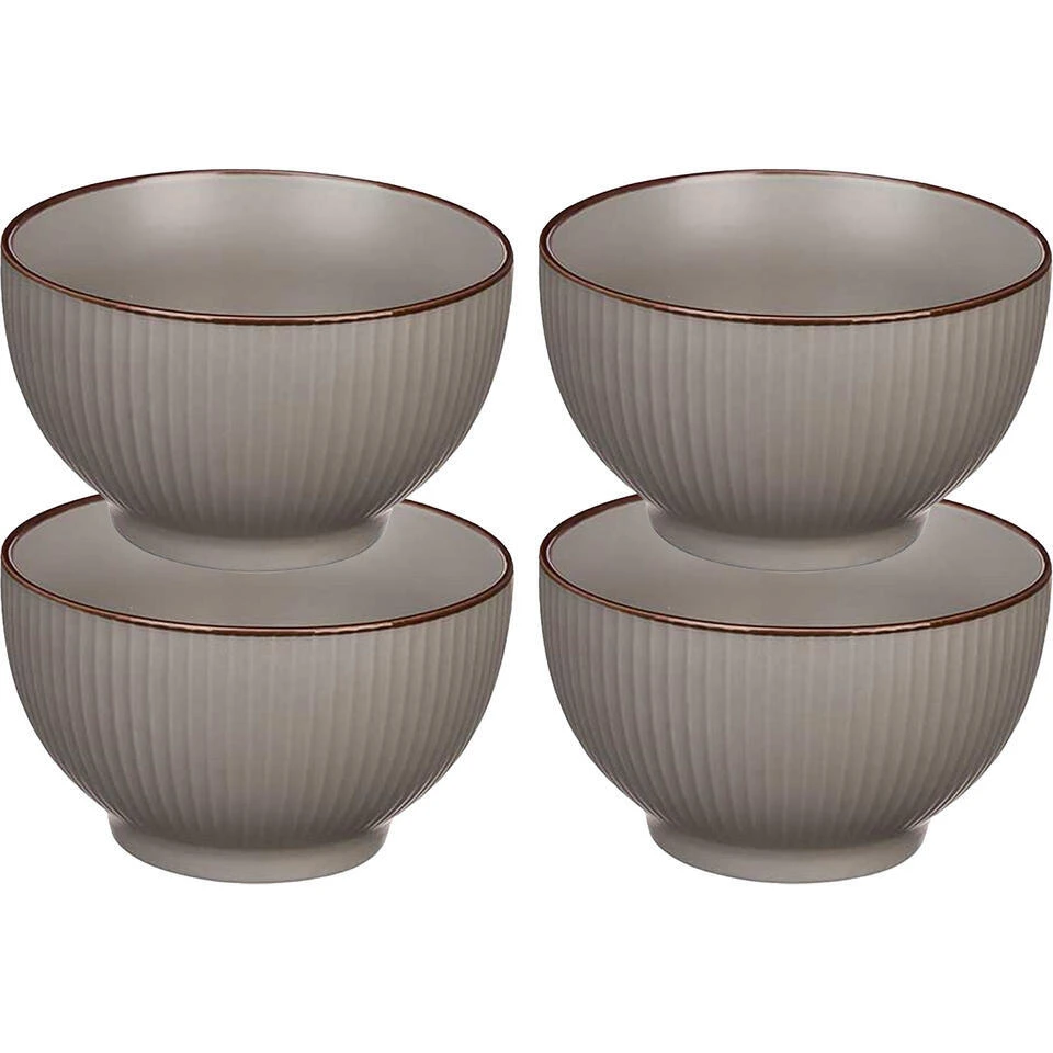 Merkloos Vivalto Schaaltjes/kommetjes - Porselein - Grijs - D14 Cm 4 Merkloos Vivalto Schaaltjes/kommetjes - Porselein - Grijs - D14 Cm - Afbeelding 4