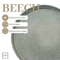 OTIX Ontbijtborden Bordenset 6 Persoons Dessertbord 21cm Aardewerk BEECH -Luxe Servieswinkel 81be673d34844da38b7752398015a8e5