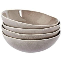 COSTMARY - Diepe Borden Set Van 4 - Grijs - Steengoed 10 COSTMARY - Diepe Borden Set Van 4 - Grijs - Steengoed -Luxe Servieswinkel 823c514ece7c444b9ba6e1b621f08481