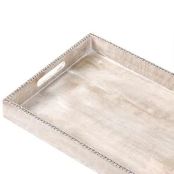 QUENA - Set Van 2 Dienbladen - Lichtbruin - Mangohout -Luxe Servieswinkel 83a6551998834b13b8851b4d8caf0058