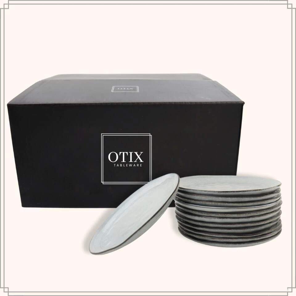 OTIX Dessert Ontbijt Bordenset 12 Persoons Blauw 21cm Keramiek BLUEBELL 10 OTIX Dessert Ontbijt Bordenset 12 Persoons Blauw 21cm Keramiek BLUEBELL - Afbeelding 10