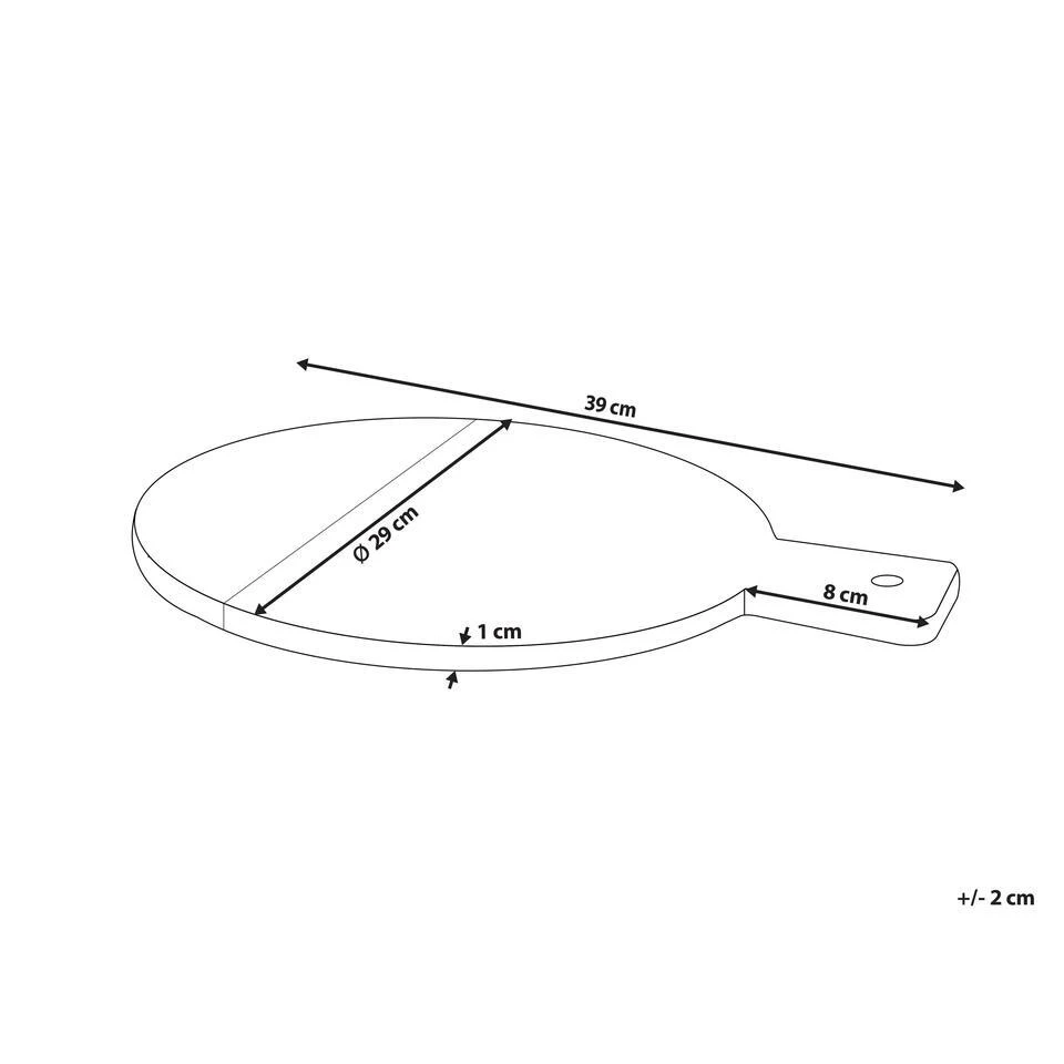 ACHARNES - Dienblad - Wit - Marmer 3 ACHARNES - Dienblad - Wit - Marmer - Afbeelding 3
