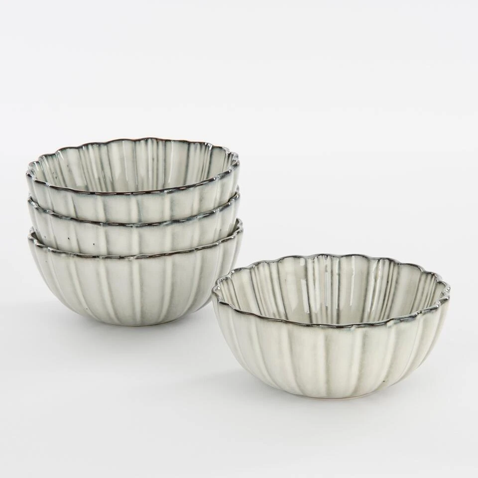 Mica Decorations Corfu Schaal - H9 X Ø17 Cm - Keramiek - Grijs 5 Mica Decorations Corfu Schaal - H9 X Ø17 Cm - Keramiek - Grijs - Afbeelding 5