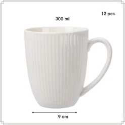 OTIX Koffiekopjes Set Van 12 Met Oor Koffietassen 300ml Wit Porsele... 13 OTIX Koffiekopjes Set Van 12 Met Oor Koffietassen 300ml Wit Porsele... -Luxe Servieswinkel 89643e1b96384d03858a13c1a16dba47