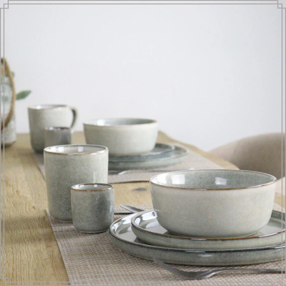 OTIX Soepkommen Zonder Oor Set Van 6 Schaaltjes 600ml Grijs Aardewerk BEECH 2 OTIX Soepkommen Zonder Oor Set Van 6 Schaaltjes 600ml Grijs Aardewerk BEECH - Afbeelding 2