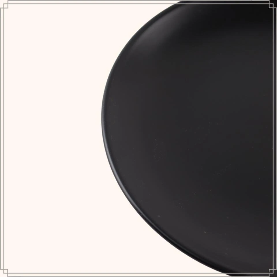 OTIX Ontbijtborden Bordenset Van 12 Stuks 21cm Zwart Aardewerk IVY 8 OTIX Ontbijtborden Bordenset Van 12 Stuks 21cm Zwart Aardewerk IVY - Afbeelding 8