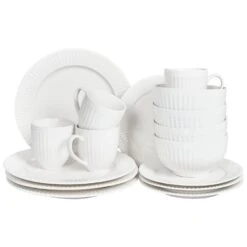 COWSLIP - Servies Set Van 16 - Wit - Porselein -Luxe Servieswinkel 8c814d0bb14446e4901d4fea6f436ff9