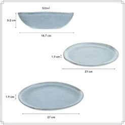 OTIX Serviesset Bordenset 6 Persoon 18-delig Ontbijtborden Dinerborden -Luxe Servieswinkel 8da2476e93df4b1586c9d16e593a8f53