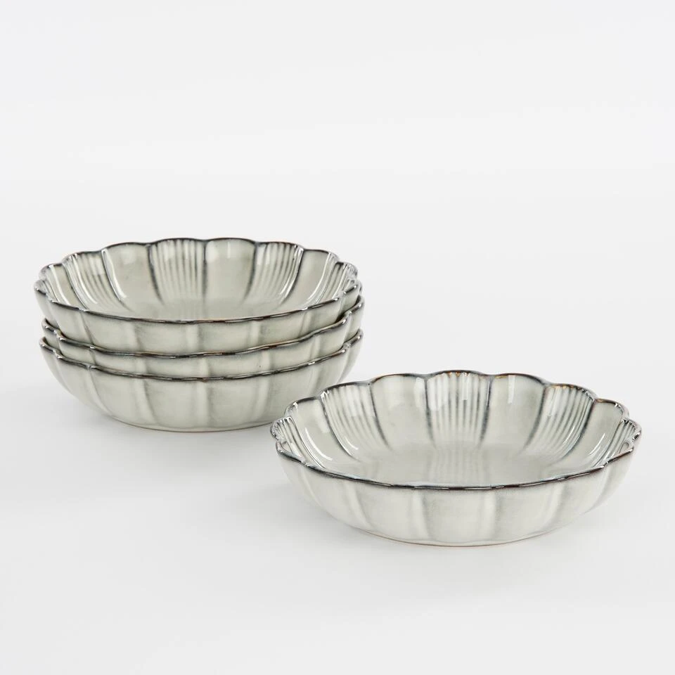 Mica Decorations Corfu Schaal - H5 X Ø18,5 Cm - Keramiek - Grijs 5 Mica Decorations Corfu Schaal - H5 X Ø18,5 Cm - Keramiek - Grijs - Afbeelding 5