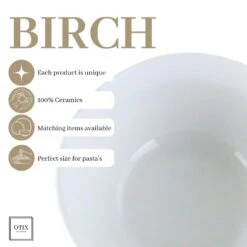 OTIX Soepkommen Zonder Oor Set Van 6 Schaaltjes Wit Porselein BIRCH -Luxe Servieswinkel 8e8e83094fae420b919a49b62306a471