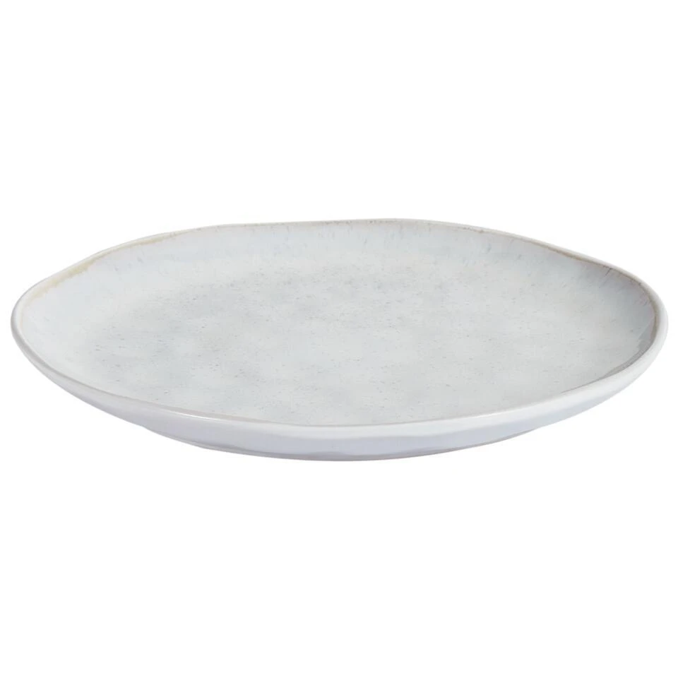 SESAME - Dinerborden Set Van 8 - Lichtgrijs - Steengoed 5 SESAME - Dinerborden Set Van 8 - Lichtgrijs - Steengoed - Afbeelding 5