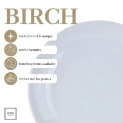 OTIX Dinerborden Bordenset 12 Persoons 27cm Porselein BIRCH -Luxe Servieswinkel 9379b01b3c794e4482662f026392c94d