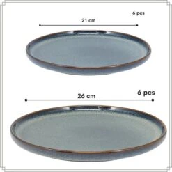 OTIX Serviesset 12 Delig Ebony - Blauw 11 OTIX Serviesset 12 Delig Ebony - Blauw -Luxe Servieswinkel 994c33a9f4b64594b7d3e70047e0da32