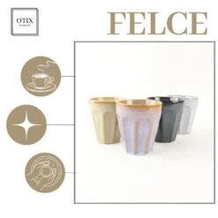 OTIX Koffie Kopjes 4 Stuks 250 Ml Zonder Oor Koffietassen Porselein Hittebest... 14 OTIX Koffie Kopjes 4 Stuks 250 Ml Zonder Oor Koffietassen Porselein Hittebest... -Luxe Servieswinkel 99ad7312c2a64626aa5372f02c57bef1