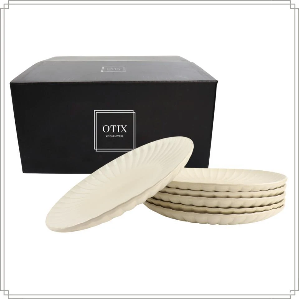 OTIX Diner Bordenset 6 Persoons Onderborden 32cm Wit Keramiek SOLIS 8 OTIX Diner Bordenset 6 Persoons Onderborden 32cm Wit Keramiek SOLIS - Afbeelding 8