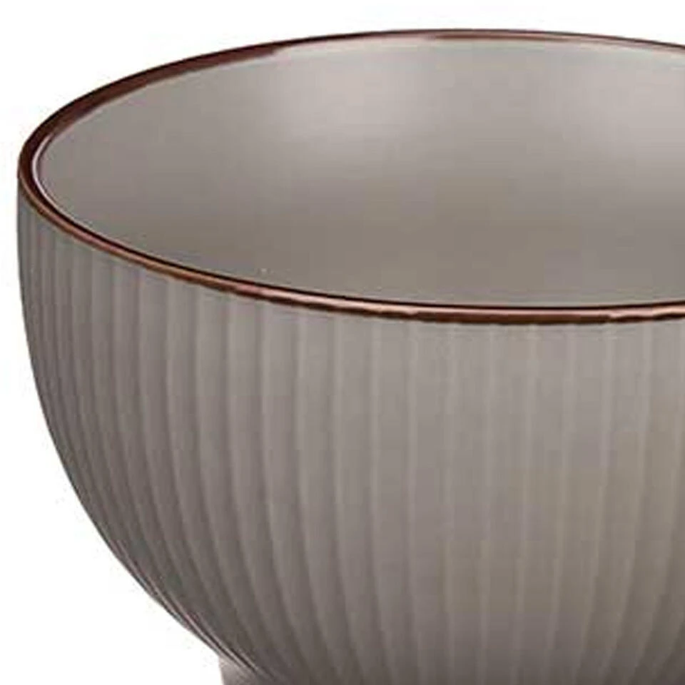 Merkloos Vivalto Schaaltjes/kommetjes - Porselein - Grijs - D14 Cm 2 Merkloos Vivalto Schaaltjes/kommetjes - Porselein - Grijs - D14 Cm - Afbeelding 2