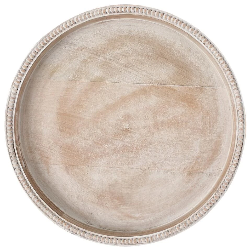 DAMANHUR - Dienblad - Lichtbruin - Mangohout 5 DAMANHUR - Dienblad - Lichtbruin - Mangohout - Afbeelding 5