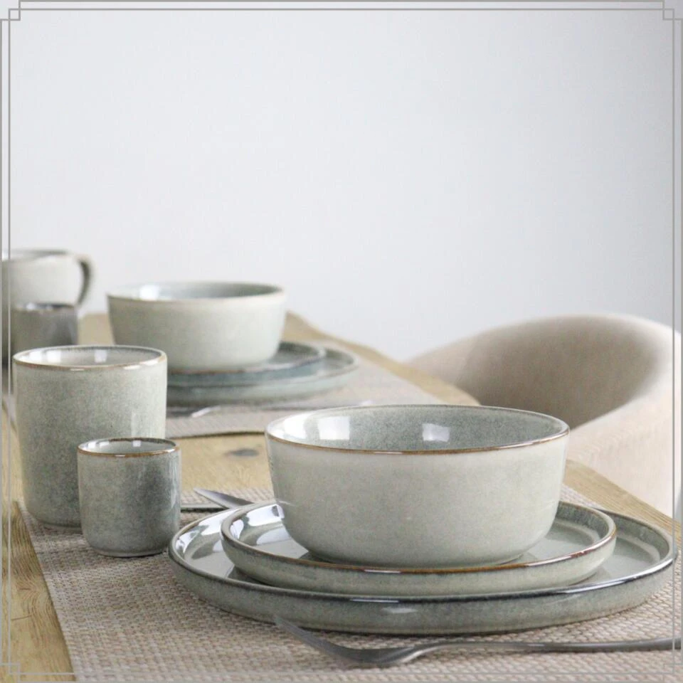 OTIX Dinerborden Bordenset 6 Persoons 27cm Aardewerk BEECH 4 OTIX Dinerborden Bordenset 6 Persoons 27cm Aardewerk BEECH - Afbeelding 4