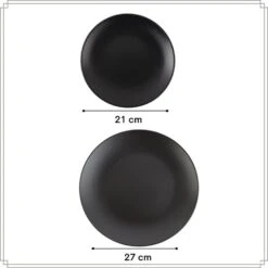 OTIX Serviesset 12 Delig Ivy - Zwart -Luxe Servieswinkel a782759230a840dc92f677572363c883