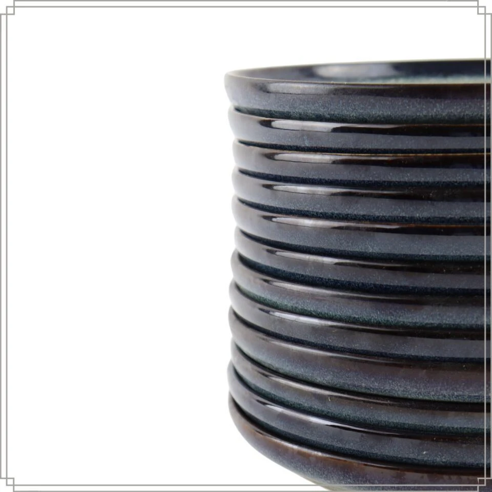 OTIX Serviesset 12 Delig Ebony - Blauw 5 OTIX Serviesset 12 Delig Ebony - Blauw - Afbeelding 5