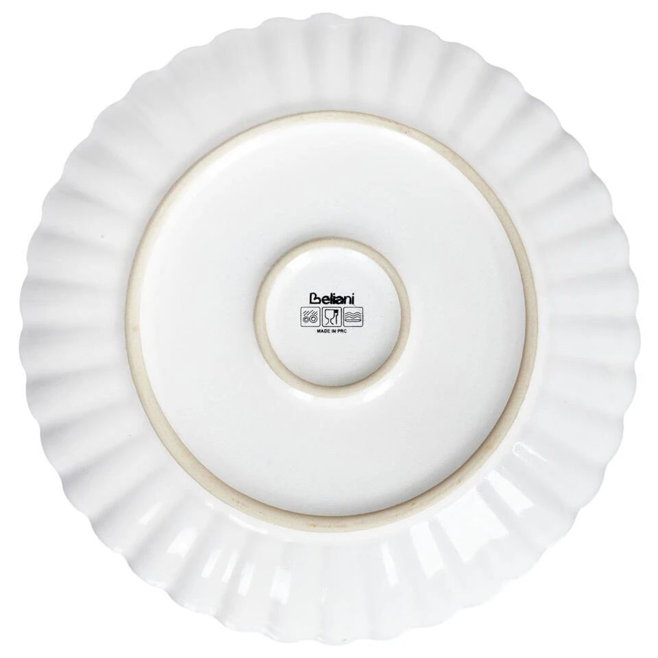 NETTLE - Dinerborden Set Van 4 - Gebroken Wit - Steengoed 7 NETTLE - Dinerborden Set Van 4 - Gebroken Wit - Steengoed - Afbeelding 7