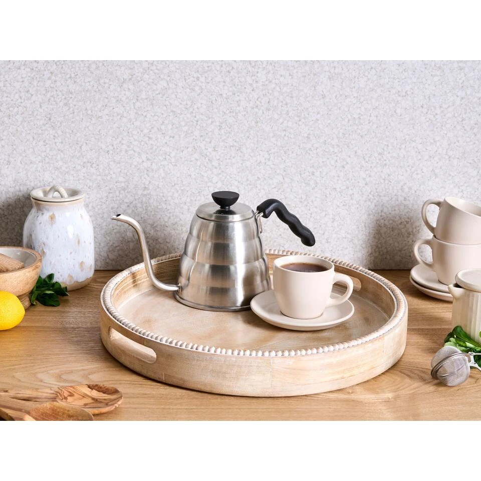 DAMANHUR - Dienblad - Lichtbruin - Mangohout 2 DAMANHUR - Dienblad - Lichtbruin - Mangohout - Afbeelding 2