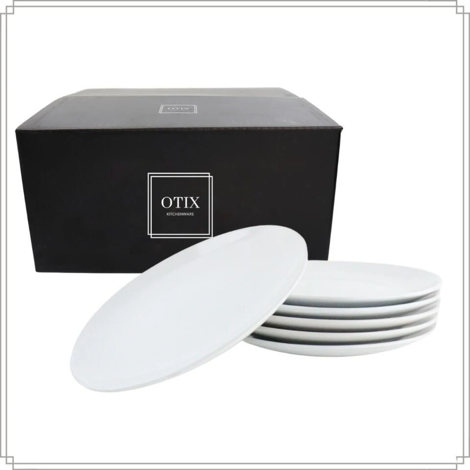 OTIX Dinerborden Bordenset 6 Persoons Wit 26cm Aardewerk ALDER 8 OTIX Dinerborden Bordenset 6 Persoons Wit 26cm Aardewerk ALDER - Afbeelding 8