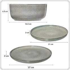 OTIX Serviesset Bordenset 6 Persoons 20-delig Serveerschaal Borden -Luxe Servieswinkel aae91e5752aa493398d638e7c3852dde