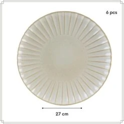 OTIX Diner Bordenset 6 Persoons 27cm Wit Keramiek SOLIS 11 OTIX Diner Bordenset 6 Persoons 27cm Wit Keramiek SOLIS -Luxe Servieswinkel b1783cf178fe471a906df81940f0d6d7