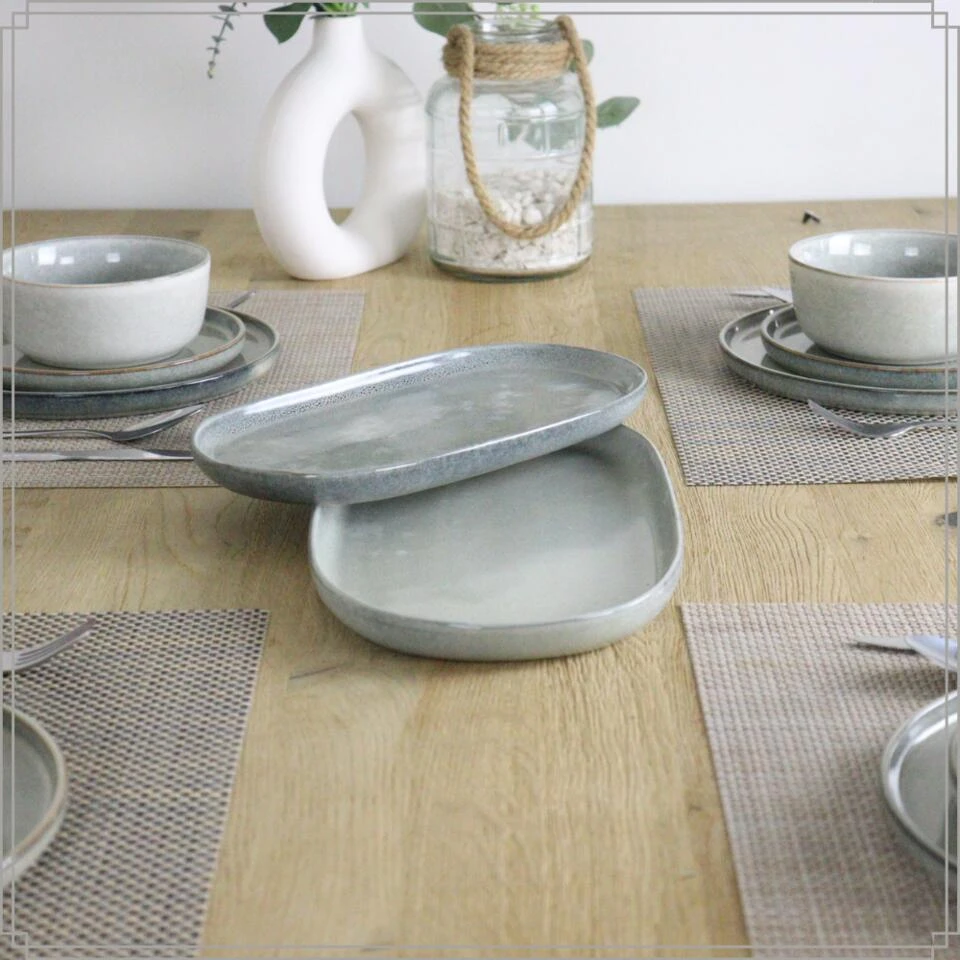 OTIX Serveerschaal Tapas Schaal Ovaal Serveerschotel 31x17 Aardewerk BEECH 4 OTIX Serveerschaal Tapas Schaal Ovaal Serveerschotel 31x17 Aardewerk BEECH - Afbeelding 4