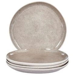 COSTMARY - Dinerborden Set Van 4 - Grijs - Steengoed -Luxe Servieswinkel b5f64e3ad83340ff8c8386e313a586c7