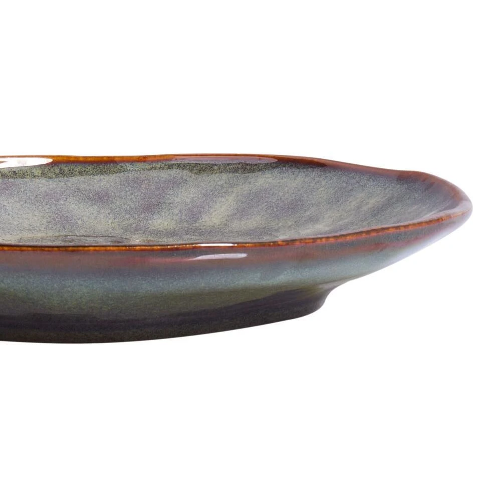 THYME - Bijzetborden Set Van 4 - Donkergroen - Steengoed 6 THYME - Bijzetborden Set Van 4 - Donkergroen - Steengoed - Afbeelding 6