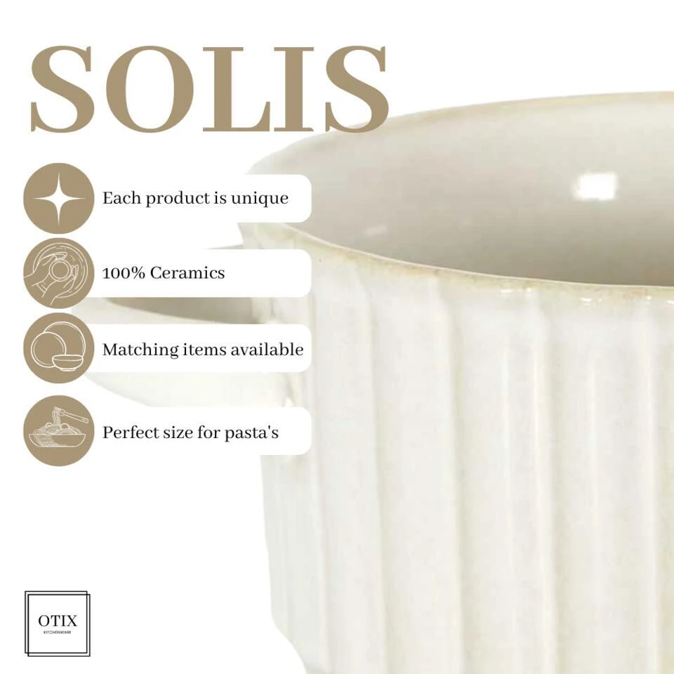 OTIX Soepkommen Met Oor Set Van 6 Stuks Soeptassen Wit Keramiek SOLIS 6 OTIX Soepkommen Met Oor Set Van 6 Stuks Soeptassen Wit Keramiek SOLIS - Afbeelding 6