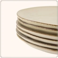 OTIX Dinerborden Bordenset 12 Persoons Beige 27cm Keramiek MAPLE -Luxe Servieswinkel b74e0367c55a4c3989589c9a82b3c314