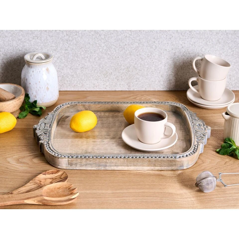 ASIUT - Dienblad - Lichtbruin - Mangohout 2 ASIUT - Dienblad - Lichtbruin - Mangohout - Afbeelding 2