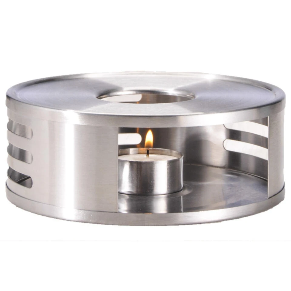 HI Theepot - Glas - Met Filter En Warmhoudplaat - 1,2L 3 HI Theepot - Glas - Met Filter En Warmhoudplaat - 1,2L - Afbeelding 3